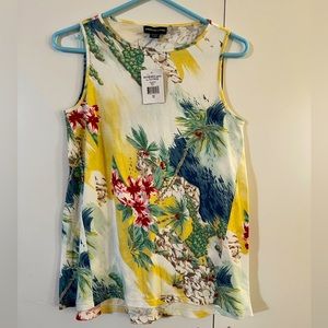 American Living Sleeveless Floral Top Size XS